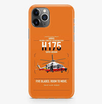 Thumbnail for Airbus H175 design on orange magsafe iphone case, for iPhone Pro Max