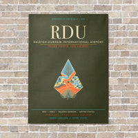 Thumbnail for Raleigh-Durham International Airport RDU - Canvas Framed - Green Army