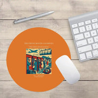Thumbnail for VINTAGE G4382 - The Phone Booth Goodbyes - Designed Mouse Pads design on orange round