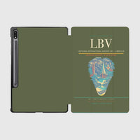 Thumbnail for Leon-Mba International Airport (LBV) design on green army samsung tablet tablet case