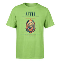 Thumbnail for Udon Thani International Airport (UTH) T-Shirt single-side front print in Light Green | udon-thani-international-airport-uth-double-side-t-shirt