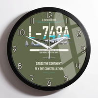 Thumbnail for Lockheed L-749A Constellation design on green army framed wall clock