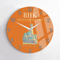 Thumbnail for Bukhara International Airport BHK Wall-Clock No-Frame - Orange