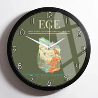 Thumbnail for Eagle County Regional Airport (EGE) design on green army framed wall clock
