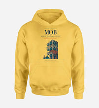 Thumbnail for Mobile Regional Airport (MOB) design on yellow hoodie single-side print