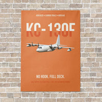 Thumbnail for KC-130F BuNo 149798 vertical canvas print - no frame - orange background