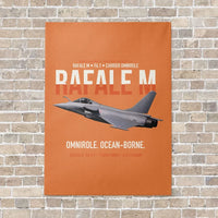 Thumbnail for Dassault Rafale M F4.1 Carrier Omnirole Network vertical canvas print - no frame - orange background