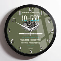 Thumbnail for IO-550 design on green army framed wall clock