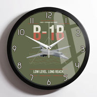 Thumbnail for B-1B Lancer design on green army framed wall clock