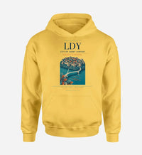 Thumbnail for City of Derry Airport (LDY) design on yellow hoodie single-side print
