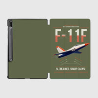 Thumbnail for F-11F Tiger design on green army samsung tablet tablet case