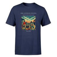 Thumbnail for VINTAGE G4135 - The Contrail Evening - Premium T-Shirt design on navyblue premium t shirt
