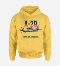 Thumbnail for A-29 SUPER TUCANO design on yellow hoodie single side
