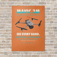Thumbnail for DJI Mavic 3 Multispectral vertical canvas print - no frame - orange background