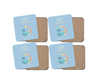 Thumbnail for President Donald J. Trump International Airport DJT  West Palm Beach Coaster 4-Pieces-Set - Light Blue