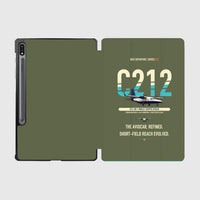 Thumbnail for CASA C-212-300 Aviocar design on green army samsung tablet tablet case