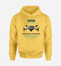 Thumbnail for ACSL SOTEN design on yellow hoodie single side