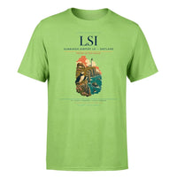 Thumbnail for Sumburgh Airport (LSI) T-Shirt single-side front print in Light Green | sumburgh-airport-lsi-double-side-t-shirt