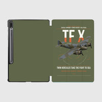 Thumbnail for Bristol Beaufighter TF X design on green army samsung tablet tablet case