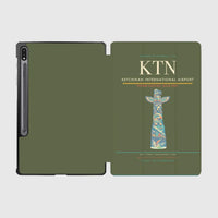 Thumbnail for Ketchikan International Airport (KTN) design on green army samsung tablet tablet case