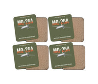 Thumbnail for MQ-25A STINGRAY design on green army 4 pieces set coaster