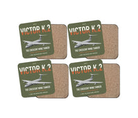 Thumbnail for Handley Page Victor K.2 design on green army 4 pieces set coaster