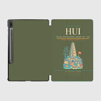 Thumbnail for Phu Bai International Airport (HUI) design on green army samsung tablet tablet case