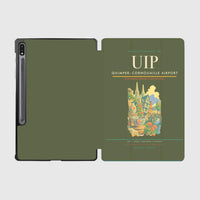 Thumbnail for Quimper–Cornouaille Airport (UIP) design on green army samsung tablet tablet case