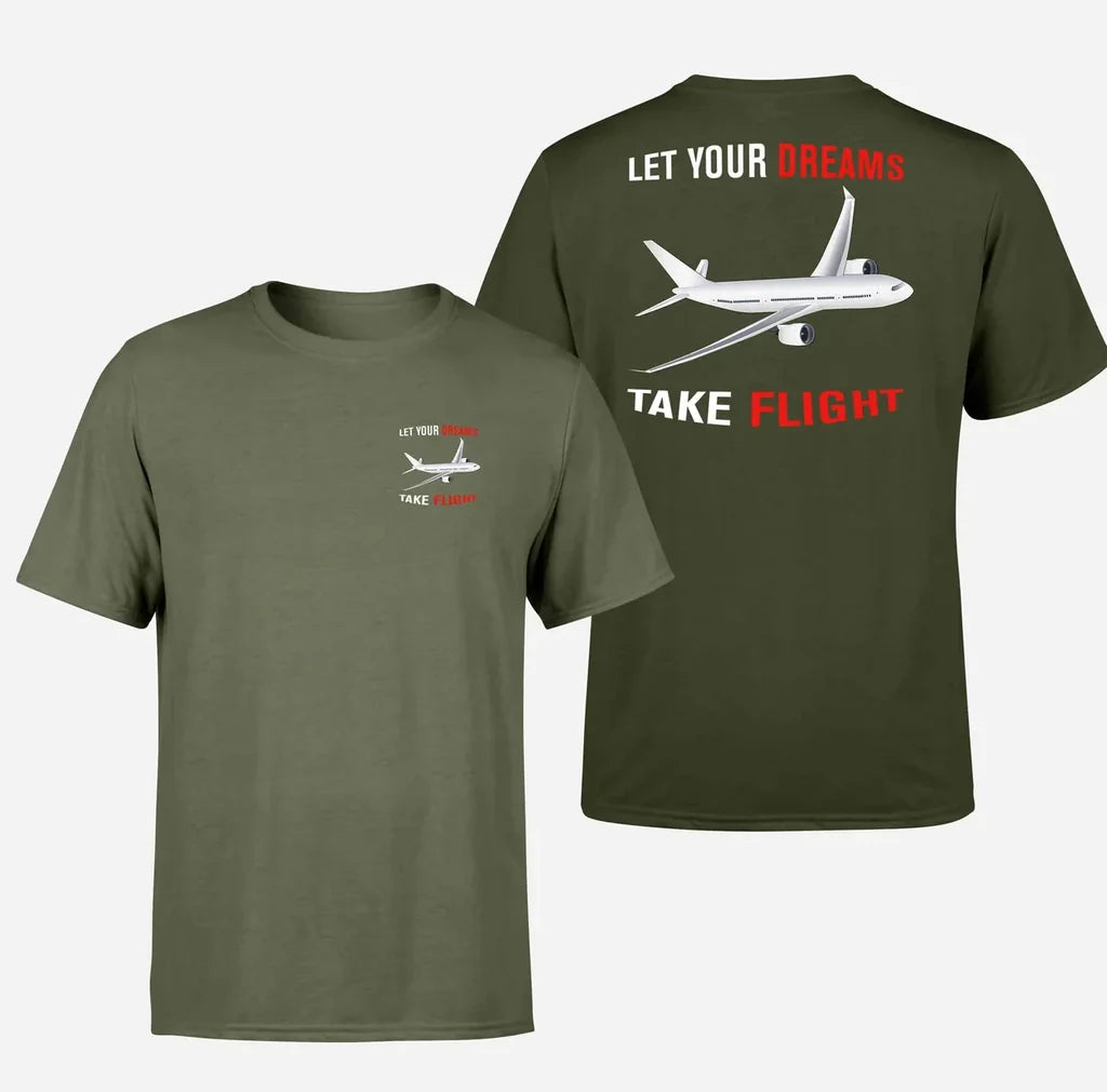 Let Your Dreams Take Flight Designed Double-Side T-Shirts - view 14