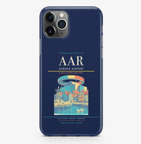 Thumbnail for Aarhus Airport (AAR) design on navy blue iPhone 16 Pro MagSafe case