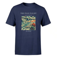 Thumbnail for VINTAGE G4019 - The Pole Flight - Premium T-Shirt design on navyblue premium t shirt