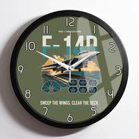 Thumbnail for F-14D Tomcat design on green army framed wall clock