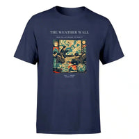 Thumbnail for VINTAGE G4141 - The Weather Wall - Premium T-Shirt design on navyblue premium t shirt