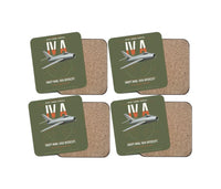 Thumbnail for Dassault Mystère IV A design on green army 4 pieces set coaster