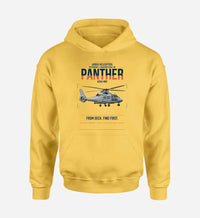 Thumbnail for Airbus Helicopters AS565 MBe Panther design on yellow double-side hoodie, single-side print