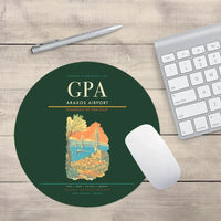 Thumbnail for Araxos Airport (GPA) design on dark green round mouse pad