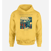 Thumbnail for VINTAGE G4522 - The Ration Queue By The Field - Premium Hoodie design on yellow premium