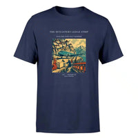 Thumbnail for VINTAGE G4341 - The Monastery Ledge Strip - Premium T-Shirt design on navyblue premium t shirt
