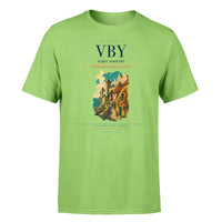 Thumbnail for Visby Airport (VBY) T-Shirt single-side front print in Light Green | visby-airport-vby-double-side-t-shirt