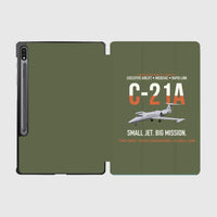 Thumbnail for C-21A Learjet Small Jet Big Mission design on green army samsung tablet tablet case