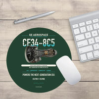 Thumbnail for CF34-8C5 design on dark green round mouse pad