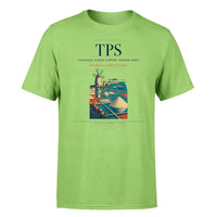 Thumbnail for Vincenzo Florio Airport Trapani-Birgi (TPS) T-Shirt single-side front print in Light Green | vincenzo-florio-airport-trapani-birgi-tps-double-side-t-shirt