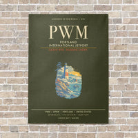 Thumbnail for Portland International Jetport PWM - Canvas Framed - Green Army