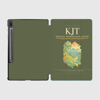 Thumbnail for Kertajati International Airport (KJT) design on green army samsung tablet tablet case