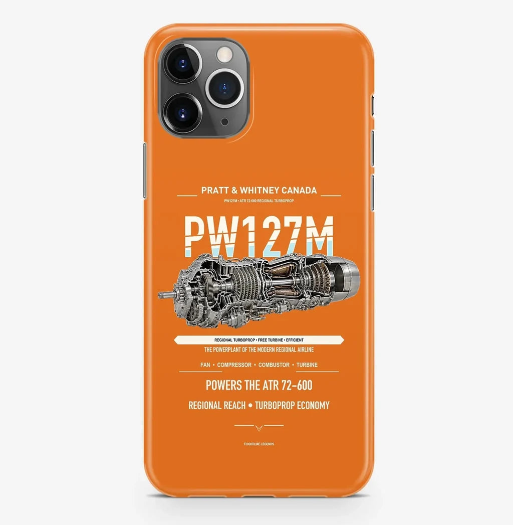 PW127M Case ProMax design on orange iphone case promax