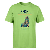Thumbnail for Ahmed Ben Bella Airport (ORN) T-Shirt single-side front print in Light Green | ahmed-ben-bella-airport-orn-double-side-t-shirt