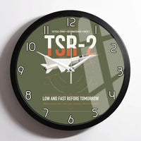 Thumbnail for BAC TSR-2 design on green army framed wall clock
