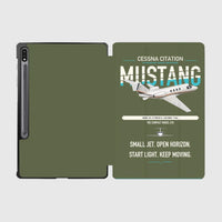 Thumbnail for Cessna Citation Mustang design on green army samsung tablet tablet case