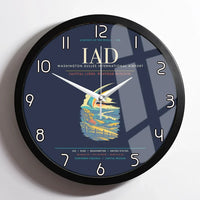 Thumbnail for Washington Dulles International Airport IAD Wall-Clock Framed - Navy Blue