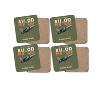 Thumbnail for AV-8B Harrier II design on green army 4 pieces set coaster